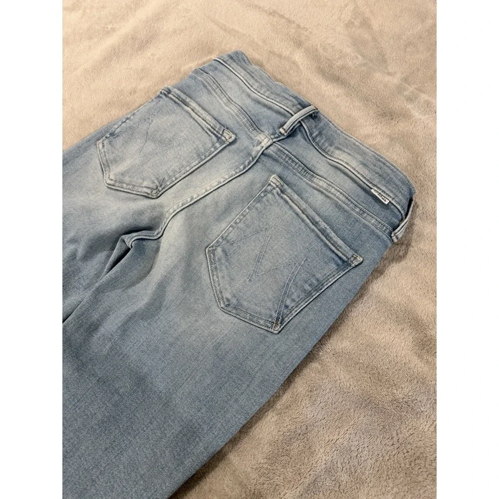 MOTHER Denim The Runaway Step Fray in California Cruiser Light Wash 26x31 Flare - Picture 3 of 9